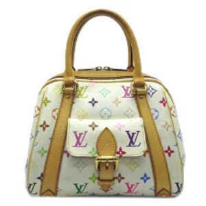 Louis Vuitton Priscilla Handbag Monogram Multicolor Blanc White